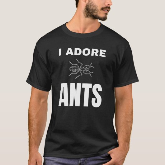 私はアリを崇拝する Tシャツ (正面)