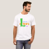 私はアリスの不思議の国に住んでいます Tシャツ (正面フル)