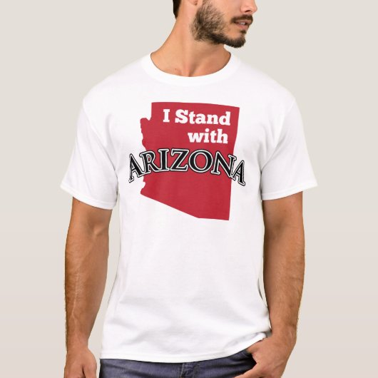 私はアリゾナと立ちます Tシャツ (正面)