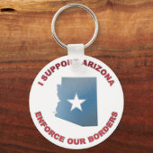 私はアリゾナを応援する キーホルダー (正面)