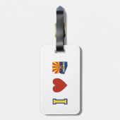 私はアリゾナを愛します ラゲッジタグ (裏面縦)