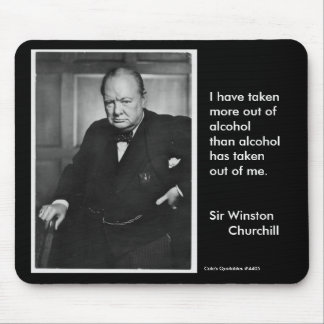 私はアルコールから多くを…取りました マウスパッド
