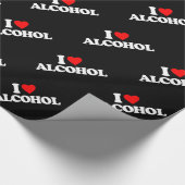 私はアルコールを愛します ラッピングペーパー (角)
