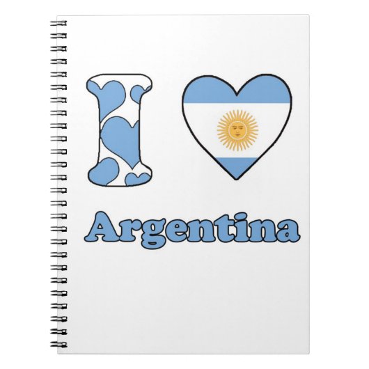私はアルゼンチンが大好きだ ノートブック (正面)