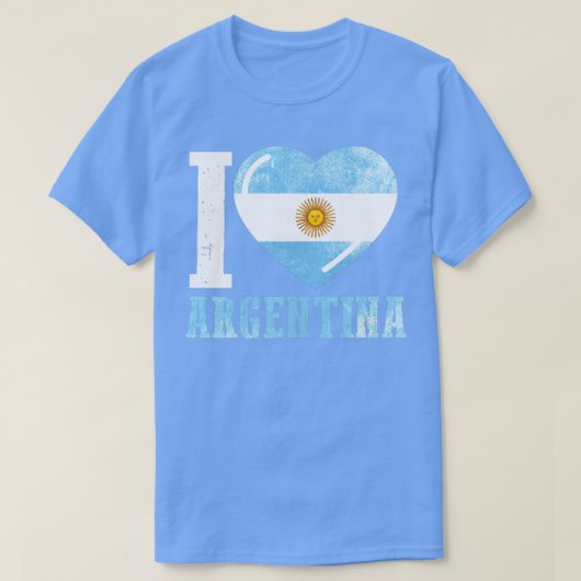 私はアルゼンチンが大好きだ Tシャツ (デザイン正面)