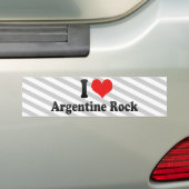 私はアルゼンチン人の石を愛します バンパーステッカー (車上)