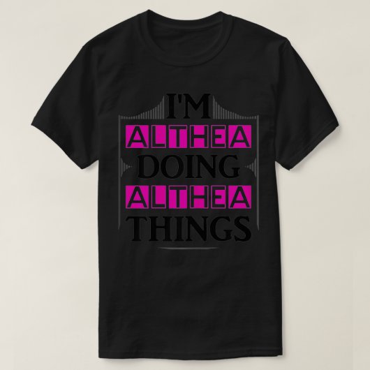 私はアルテアの事を行っているおもしろいアルテアGi Tシャツ (デザイン正面)