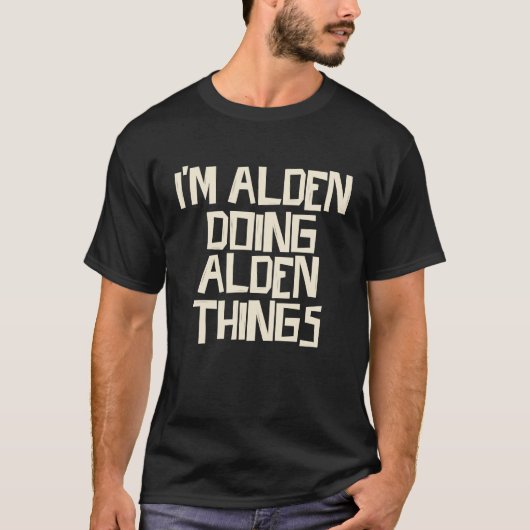 私はアルデンの事をやっている Tシャツ (正面)