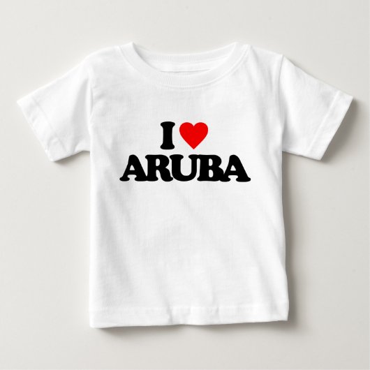 私はアルバを愛します ベビーTシャツ (正面)
