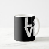 私はアルパカ2の調子の動揺してな効果を愛します コーヒーマグカップ (正面右)