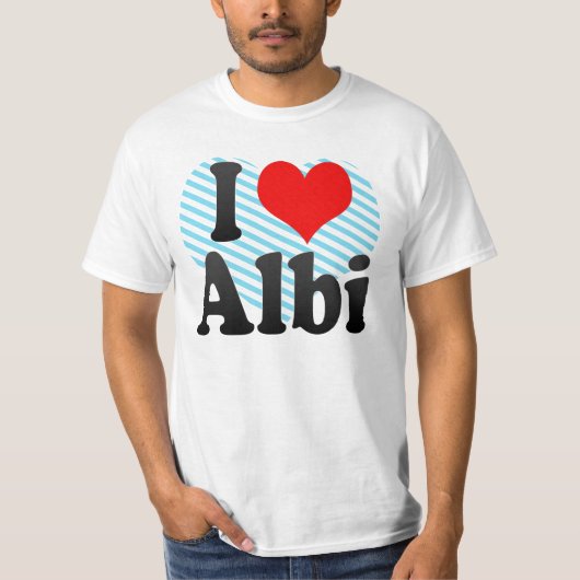 私はアルビ、フランスを愛します Tシャツ (正面)