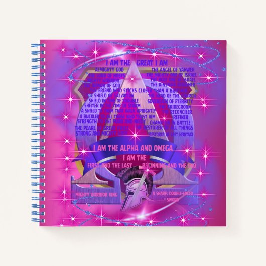 私はアルファとオメガスパイラルノート ノートブック (正面)