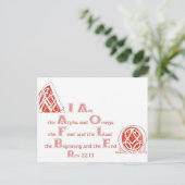 私はアルファとオメガ ポストカード (スタンド正面)