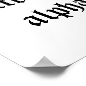 私はアルファベットの7番目の文字 ポスター (角)