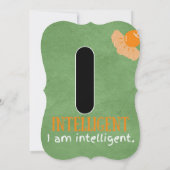 私はアルファベットI確認カード子供へ サンキューカード (裏面)