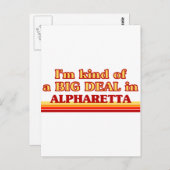 私はアルファレッタで大きな取引をしている ポストカード (正面/裏面)