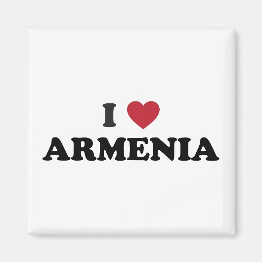 私はアルメニアが大好き マグネット (正面)