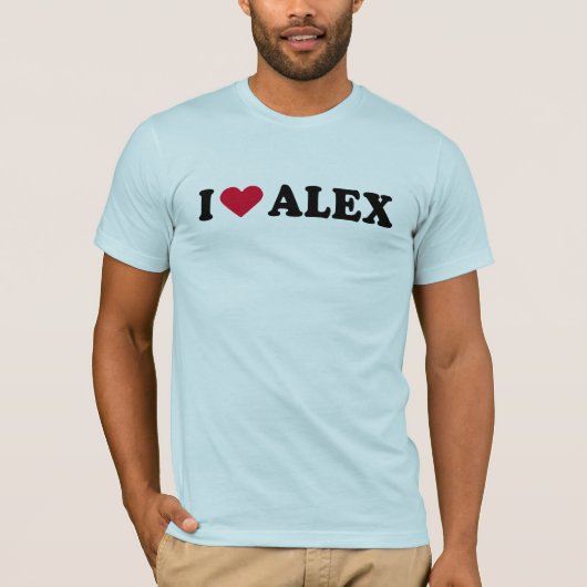 私はアレックスを愛します Tシャツ (正面)