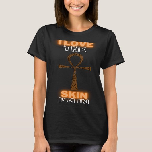 私はアンクの生活の中の肌が大好きメラニン誇りを持ったコCe Tシャツ (正面)