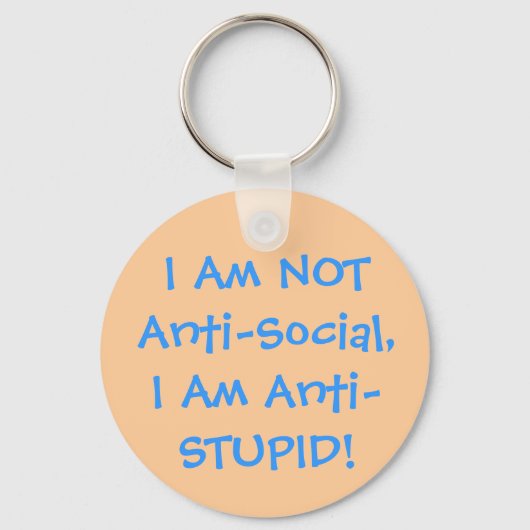 私はアンチ – 社会キーホルダーではない キーホルダー (正面)