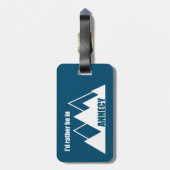 私はアンネシーのフランスマウンテンにいるほうがいい ラゲッジタグ (裏面縦)