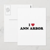 私はアン・アーバー・ミシガンが大好き ポストカード (正面/裏面)