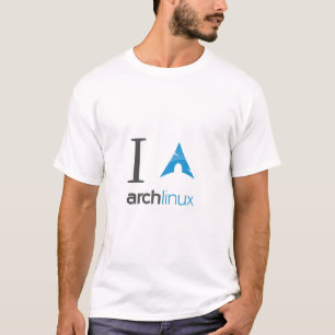 私はアーチのLinuxを愛します Tシャツ