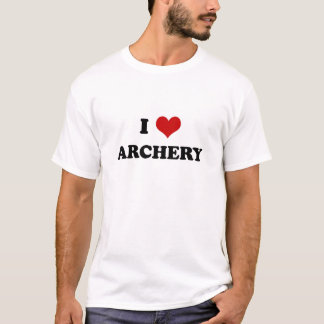 私はアーチェリーのTシャツを愛します Tシャツ