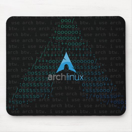 私はアーチbtwを使用します マウスパッド (正面)