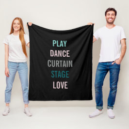 私はアーツダンス俳優のパーソナライズ部屋が大好き フリースブランケット