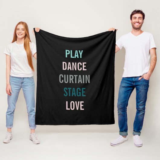 私はアーツダンス俳優のパーソナライズ部屋が大好き フリースブランケット (インサイチュ)