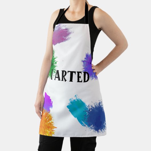 私はアーテおもしろいィスト絵を描・アート エプロン (インサイチュ)