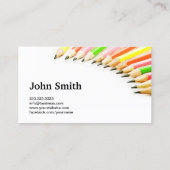 私はアーティストカラーペンシルの名刺 名刺 (裏面)