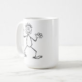 私はアーティストマグだ コーヒーマグカップ (正面左)