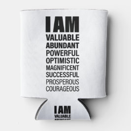 私はアートクール文字グラフィック機会引用文アート 缶クーラー