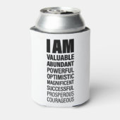 私はアートクール文字グラフィック機会引用文アート 缶クーラー (缶裏面)