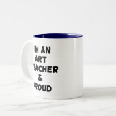私はアート先生誇りを持った&i ツートーンマグカップ (正面左)