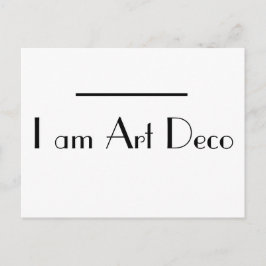私はアールデコタイポグラフィ ポストカード