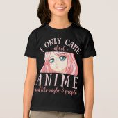 私はア気にニメだけ好きで3人も好き トライブレンドTシャツ (正面)