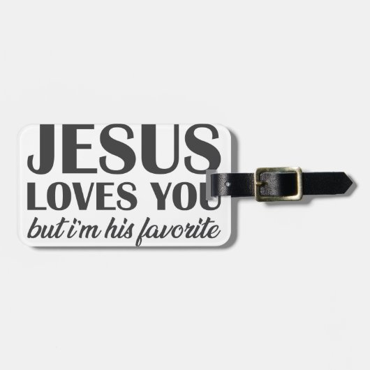私はイエスお気に入りの ラゲッジタグ (正面横)