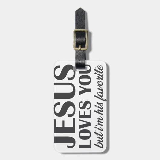 私はイエスお気に入りの ラゲッジタグ (正面縦)