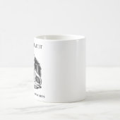 私はイエスが私の家で恐竜に乗り込むのを嫌う コーヒーマグカップ (中央)