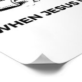 私はイエスが私の家で恐竜に乗り込むのを嫌う ポスター (角)