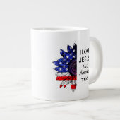 私はイエスとアメリカも大好き ジャンボコーヒーマグカップ (正面右)