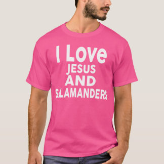 私はイエスとサランダースサラマンダーが大好おもしろいき Tシャツ