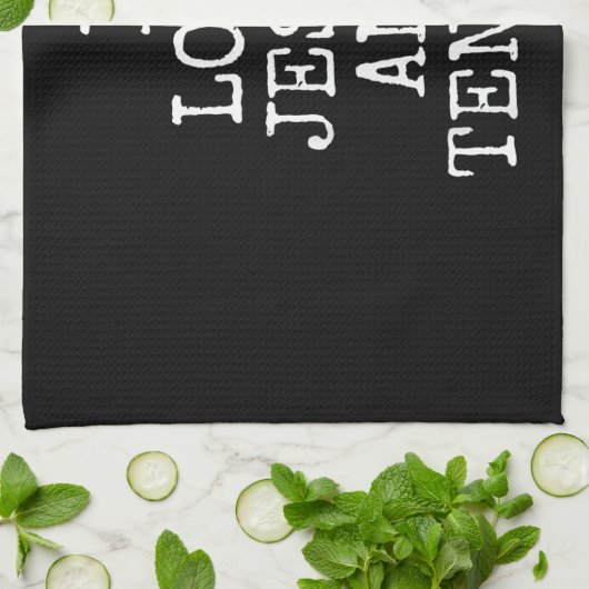 私はイエスとテニスのTシャツの贈り物が大好き キッチンタオル (折り畳み)