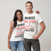 私はイエスとペテロの半々が混乱して走り出て見ている Tシャツ (ユニセックス)