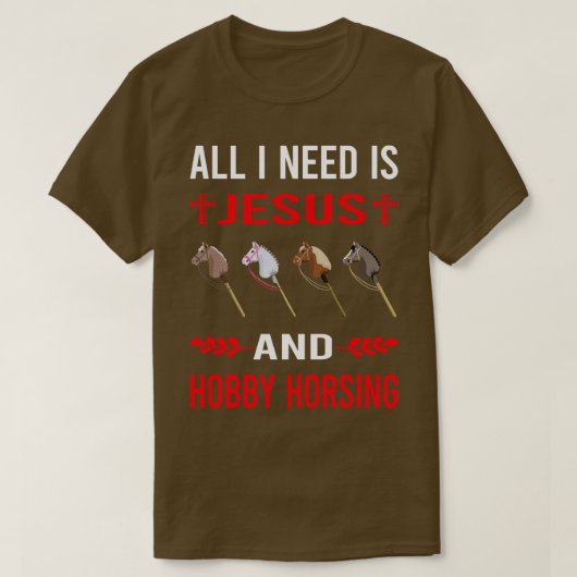 私はイエスとホビーホースホビーホーシングが必要 Tシャツ (デザイン正面)