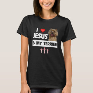 私はイエスと私のケルンテリアードッグママパパChri愛 Tシャツ