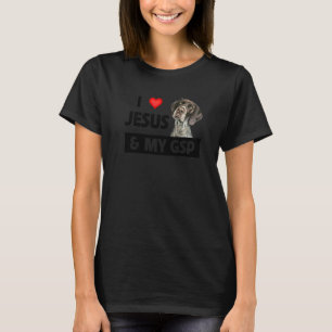 私はイエスと私のGspママのパパドイツの短いヘイア大好き Tシャツ